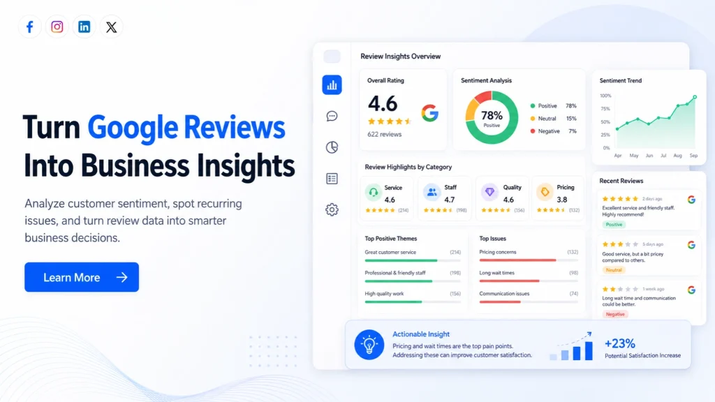 How to Turn Google Reviews into Actionable Business Insights