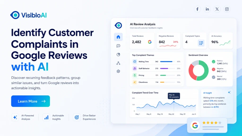How to Identify Common Customer Complaints in Google Reviews Using AI